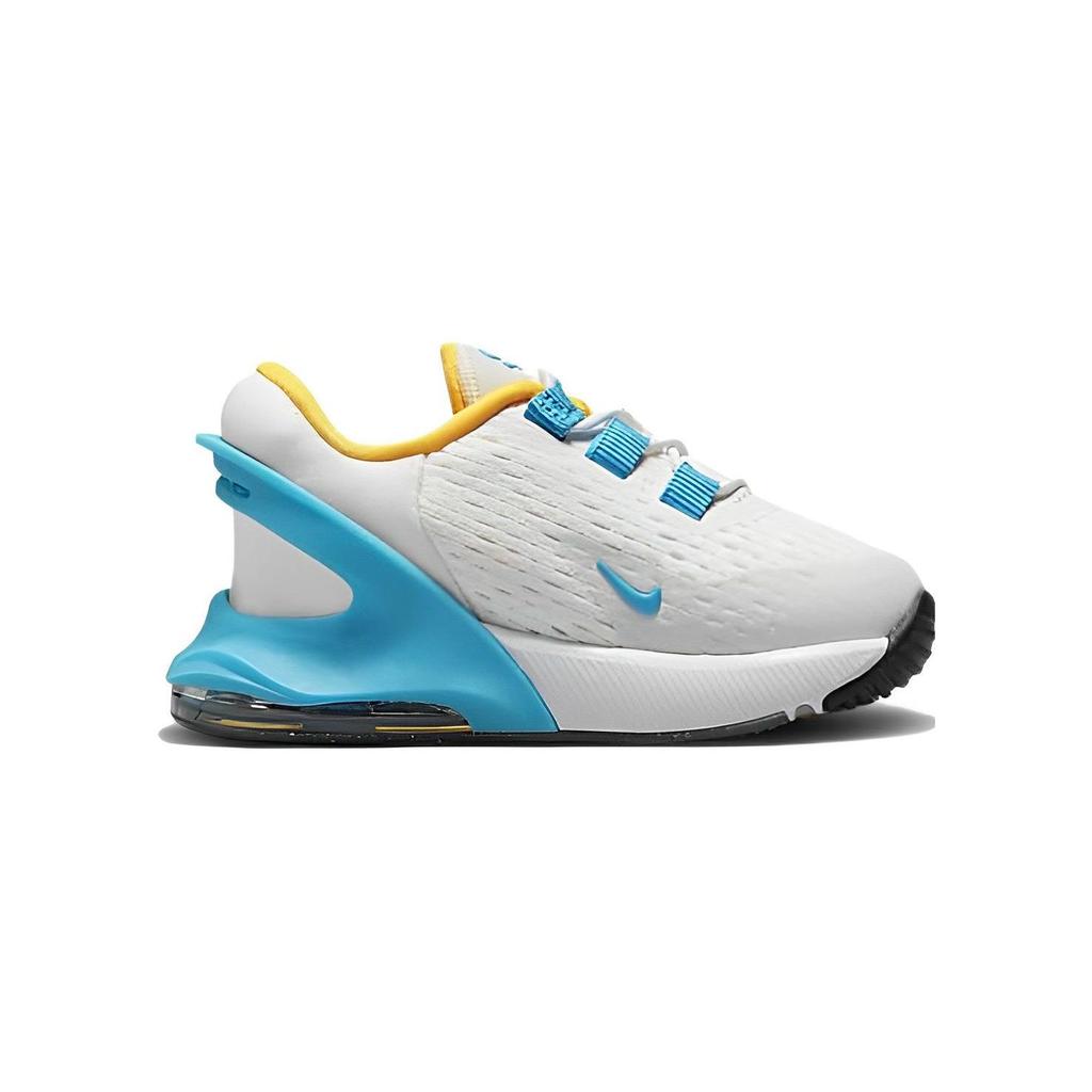 Nike Air Max 270 GO TD Diffused Blue Детские кроссовки White Summit-White Blue-Lightning DV1970-100