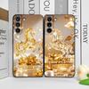 Роскошный золотой чехол для телефона с узором лошади из кристаллов для Samsung Galaxy A56 A14 A55 A16 A54 A36 A53 A52 A51 A50, противоударный, мягкий