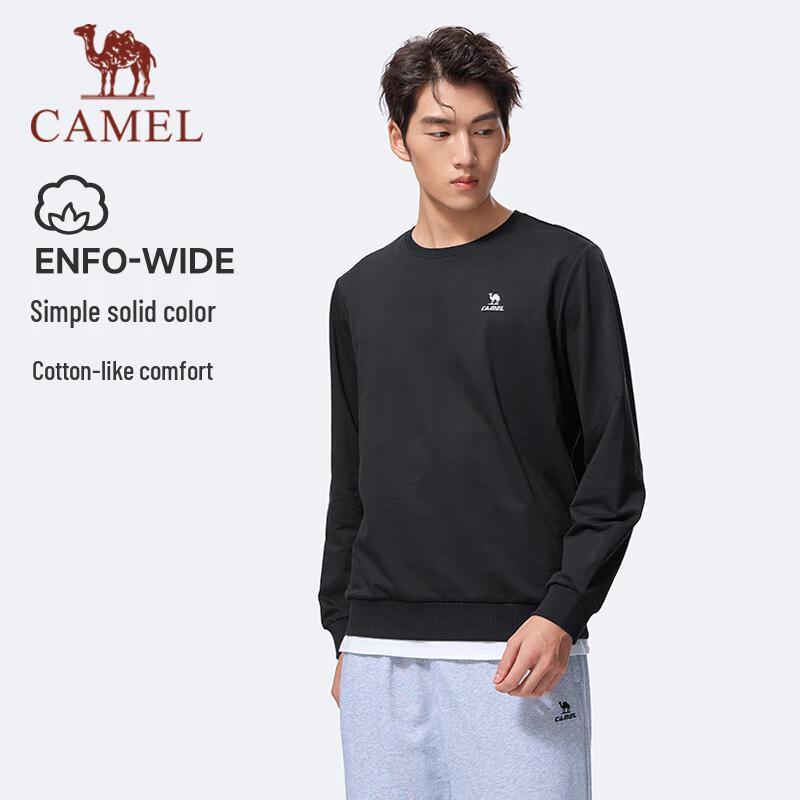 Camel Unisex Long Sleeve Round Neck Sweatshirt