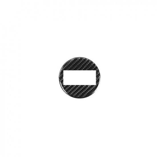 For Jeep Cherokee 14-2022 Real Carbon Fiber Steering Wheel Horn Button Cover