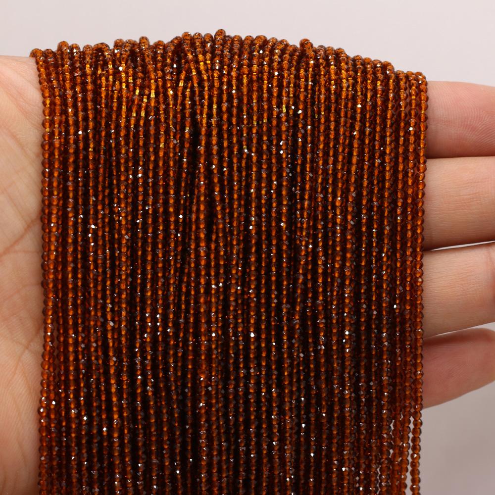 3-ниточные бусины из шпинели из натурального камня 2 мм, маленькие свободные бусины-разделители для изготовления ювелирных изделий, ожерелья, браслета, браслета, серег, аксессуаров, бисера 38 см