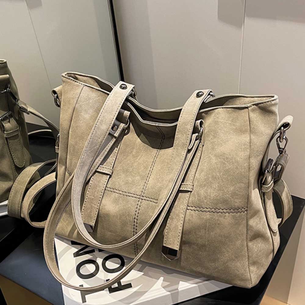 Retro Large Capacity Shoulder Bag New Women's Texture Soft Leather Crossbody Bags Autumn Winter Popular Versatile Totes