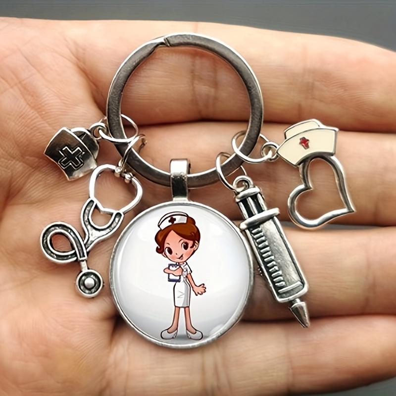 Подвеска-брелок для медсестры на медицинскую тематику - аксессуар для сумки с драгоценными камнями для медицинских работников