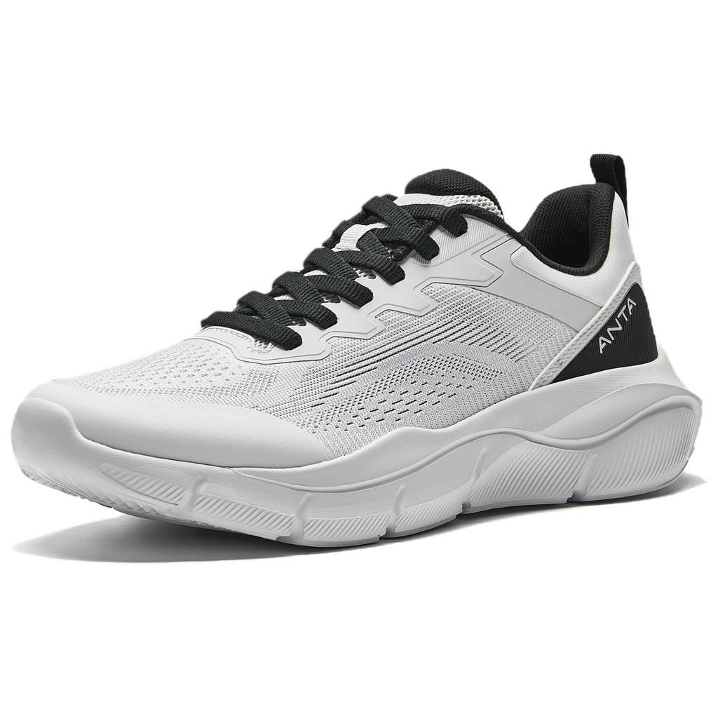 Anta Cushioning Breathable Low top Casual Running Shoes Men's Gray Black 912527751-2