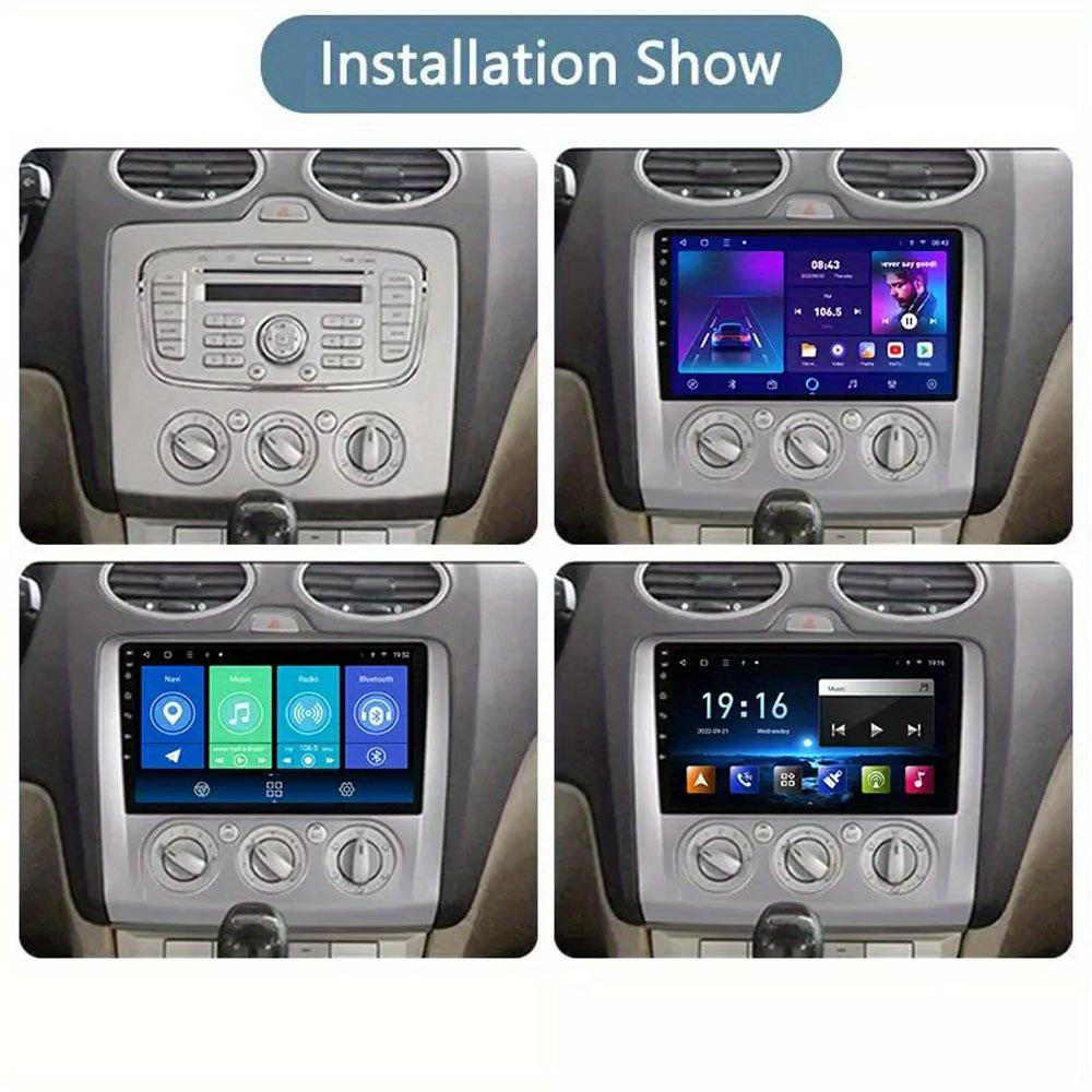Рамка для автомагнитолы, подходит для FORD FOCUS 2005-2011, МЕХАНИЧЕСКИЙ кондиционер/АВТО кондиционер, панель для переоборудования приборной панели, монтажный комплект, панель для стереоплеера