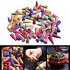 60Pcs Odor Remover Incense Colorful Fragrance Incense Cones Anxiety Relief Natural Scents Cones for Yoga Aromatherapy