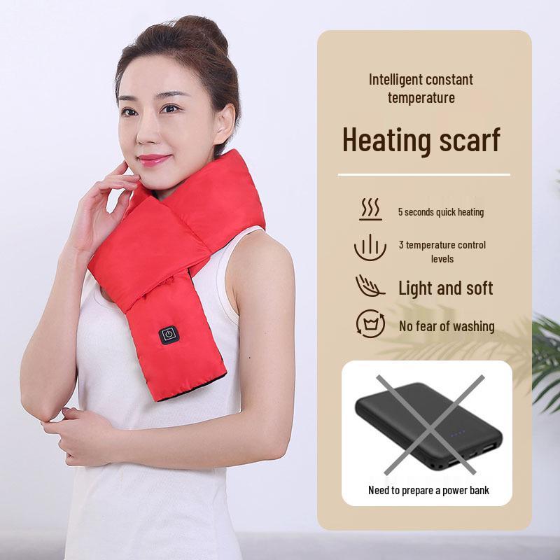 Electric Heating Scarf with Neck Warmer and Cold-Proof Insulation for Cervical Spine Relief