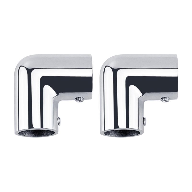 4 шт., двухсторонний фитинг для поручня для лодки, 22 мм/25 мм/30 мм/32 мм, нержавеющая сталь, 90 градусов, коленчатый соединитель для морской яхты, лодки, аксессуары