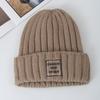 Новые женские зимние шапки, модные теплые Kpop Steetwear, шапка-бини, женские повседневные зимние вязаные шапки с прозрачной этикеткой