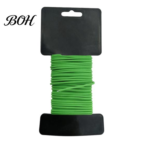 Heavy Duty Plant Binding Tie 32.8Ft Soft Tie, Green Twist Garden with Spool, 2.5mm Diameter, Galvanized Sturdy for Gardening Iron Wire Plastic Coated