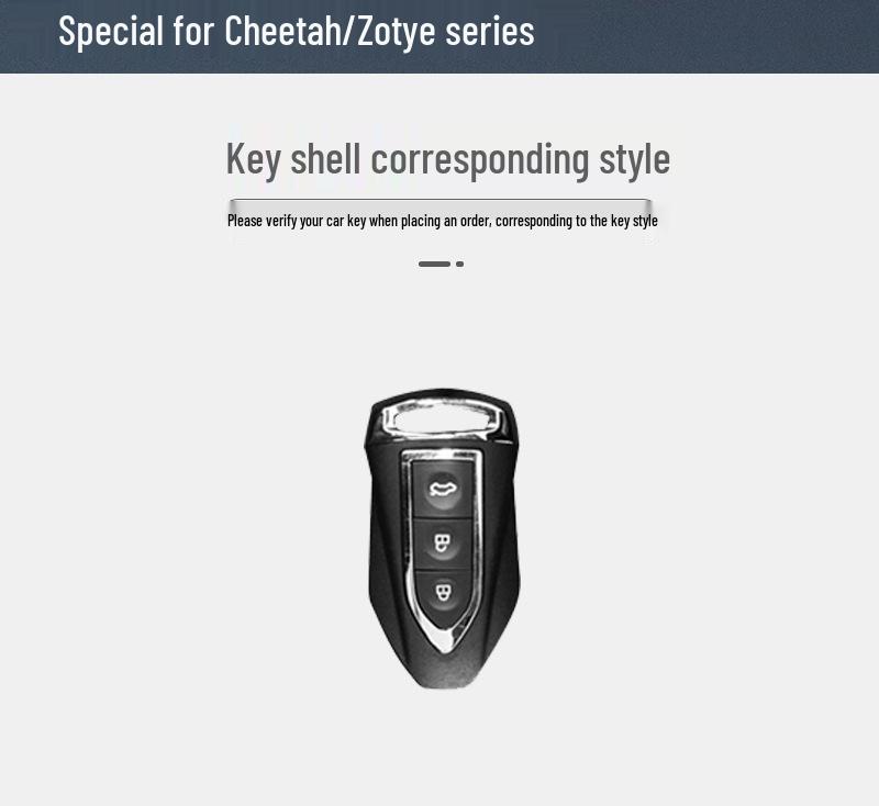 Чехол для ключа автомобиля Zotye T500: Стильный металлический корпус для ключа для моделей SR7/SR9/T700/T600 – Унисекс