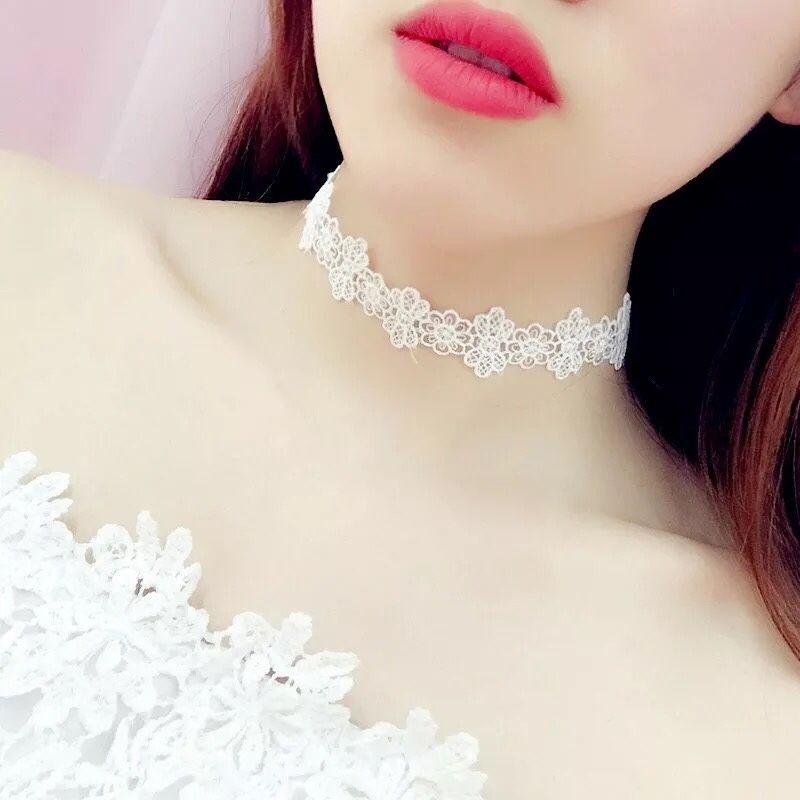 Black Lace Clavicle Chain Female Elegant Neck Accessories