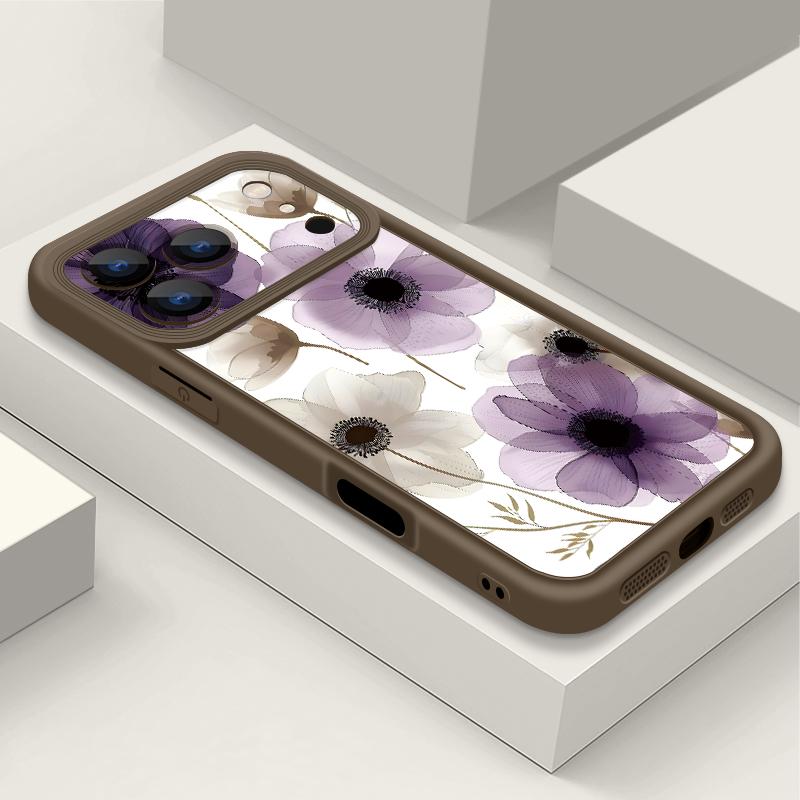 INS Акварельный Цветочный Чехол Для iPhone 17 Pro Max Ударопрочный Мягкий Силиконовый Бампер Чехол Для iPhone 16 15 Pro Max 14 13 11 16E 17E