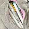 1Pcs Cute Plush Shark Pencil Case Student Stationery School Supplies Kawaii Doll Back To School Storage Bag Pen Bag Stationery