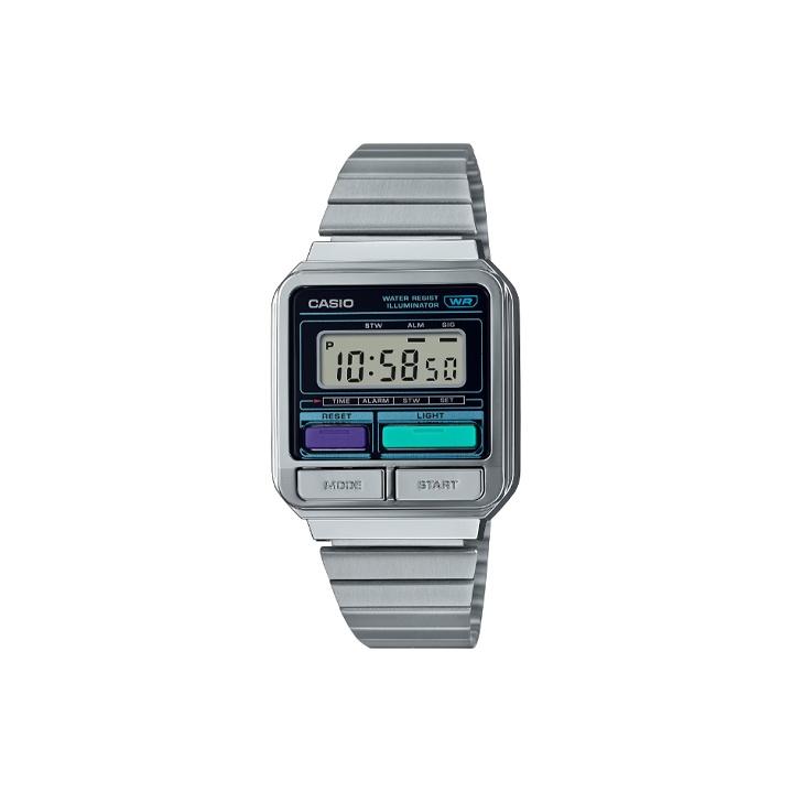 Casio Унисекс Часы СЕРИИ VINTAGE Серые A120WE-1A A120WE-1A