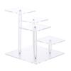 4 Layers Square Transparent Removable Acrylic Display Stand Holder Rack Kit Blind Box Display Stand Jewelry Holder Shelf