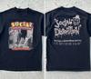 2011 Футболка с концерта Social Distortion 2 стороны Черная Черная футболка Мужская Женская Унисекс Футболка