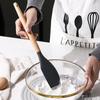 Silicone Cooking Utensils Set 8 Piece Cooking Tools Set Wood Handle Silicone Spatula Scraper Turner Soup Spoon Ladle Cookware
