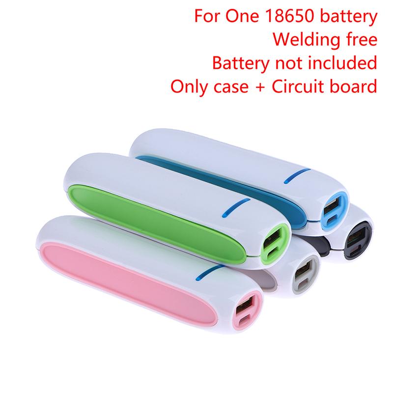 1 шт. Зарядное устройство для аккумуляторов 18650, корпус Power Bank, универсальный USB 5 В, комплект для сборки DIY для мобильного телефона (аккумулятор не входит в комплект)
