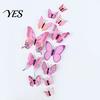 3D Butterfly Wall Decor 12Pcs Decals, Butterflies Stickers, Removable Mural Decor, Decorative Stickers Decals for Home Bedroom Living Room Kids