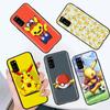 Black Case for Samsung Note 20 Lite S24 Ultra S23 A03 A05 A06 A11 A71 A15 A16 A13 A24 A25 A33 A52 A53 A50 M55 M35 Plus P-37 Lovely Pikachu