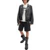 Кожаная куртка мужская SS24 Черная CU446-BLK