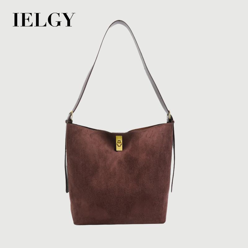 IELGY Ladies Bucket Bag Portable Large-Capacity Shoulder Messenger Bag