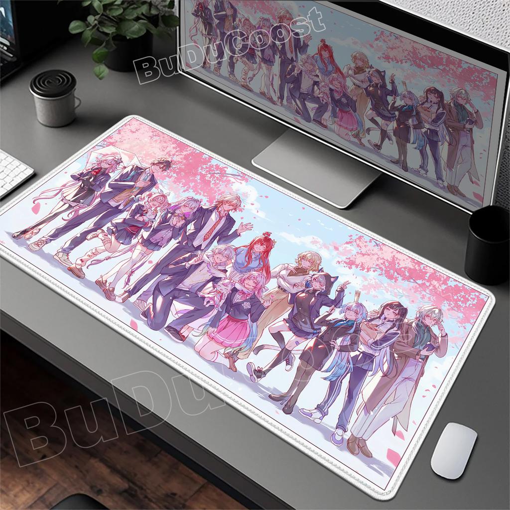 Игровой коврик для мыши Amphoreus из аниме Honkai Star Rail Chrysos Heir, коврик для стола, аксессуары для компьютера, коврик для мыши с прошитым краем, коврик для клавиатуры
