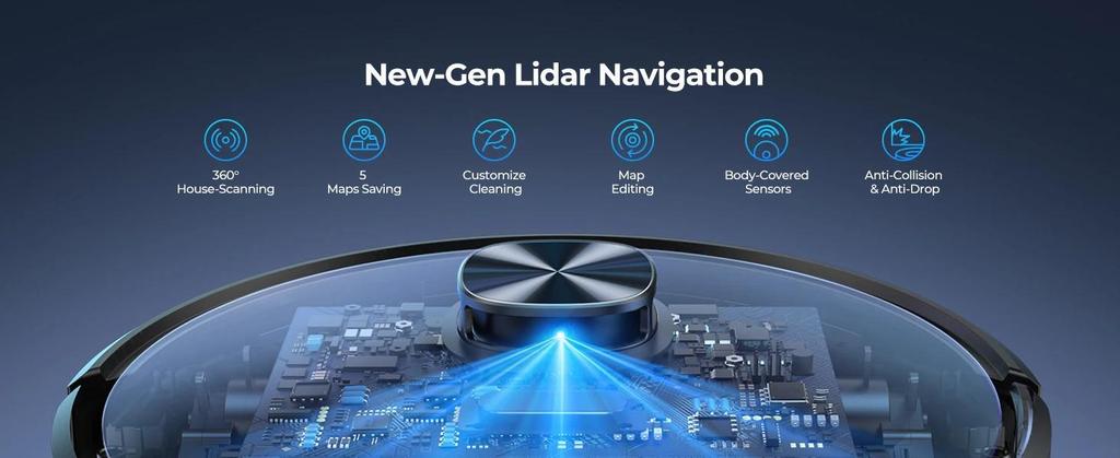 Новый интеллектуальный робот-пылесос Laresar L6 Nex с силой всасывания 3500 Па, самозаряжающийся, высокопроизводительная LiDAR-навигация, робот-пылесос для дома