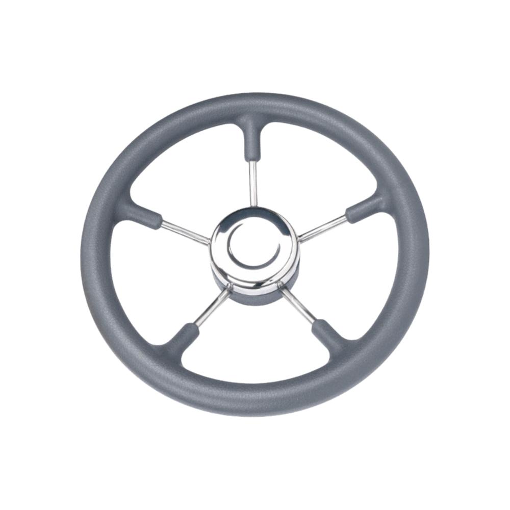Black Foam Grip Marine Steering Wheel Stainless Steel Destroyer Steering Wheel  Pontoon Boat