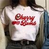 Футболки Cherry женские аниме японские футболки женские смешные Harajuku одежда