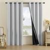 100% Blackout Curtains Temu Light Film Living Room Bedroom Curtains Finished Products