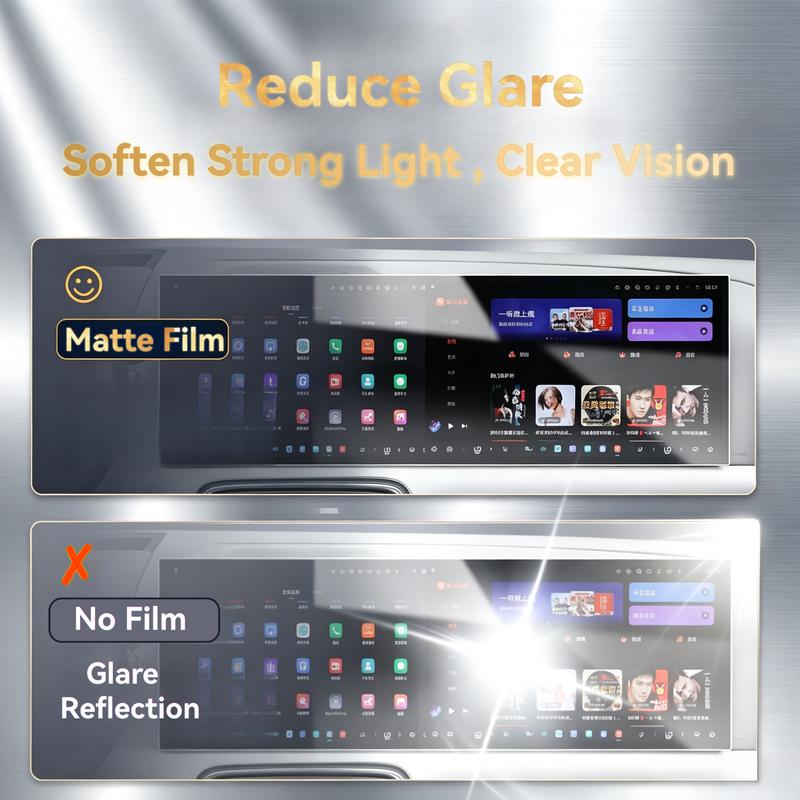 For Zeekr 7X 2024-2026 Screen Protector 16"Center 13.02"Dash LHD RHD Tempered Glass Film Anti-Scratch Glare Waterproof Interiors