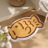 Kapibara bathroom floor mat toilet non-slip carpet toilet quick-drying imitation cashmere foot mat toilet floor mat