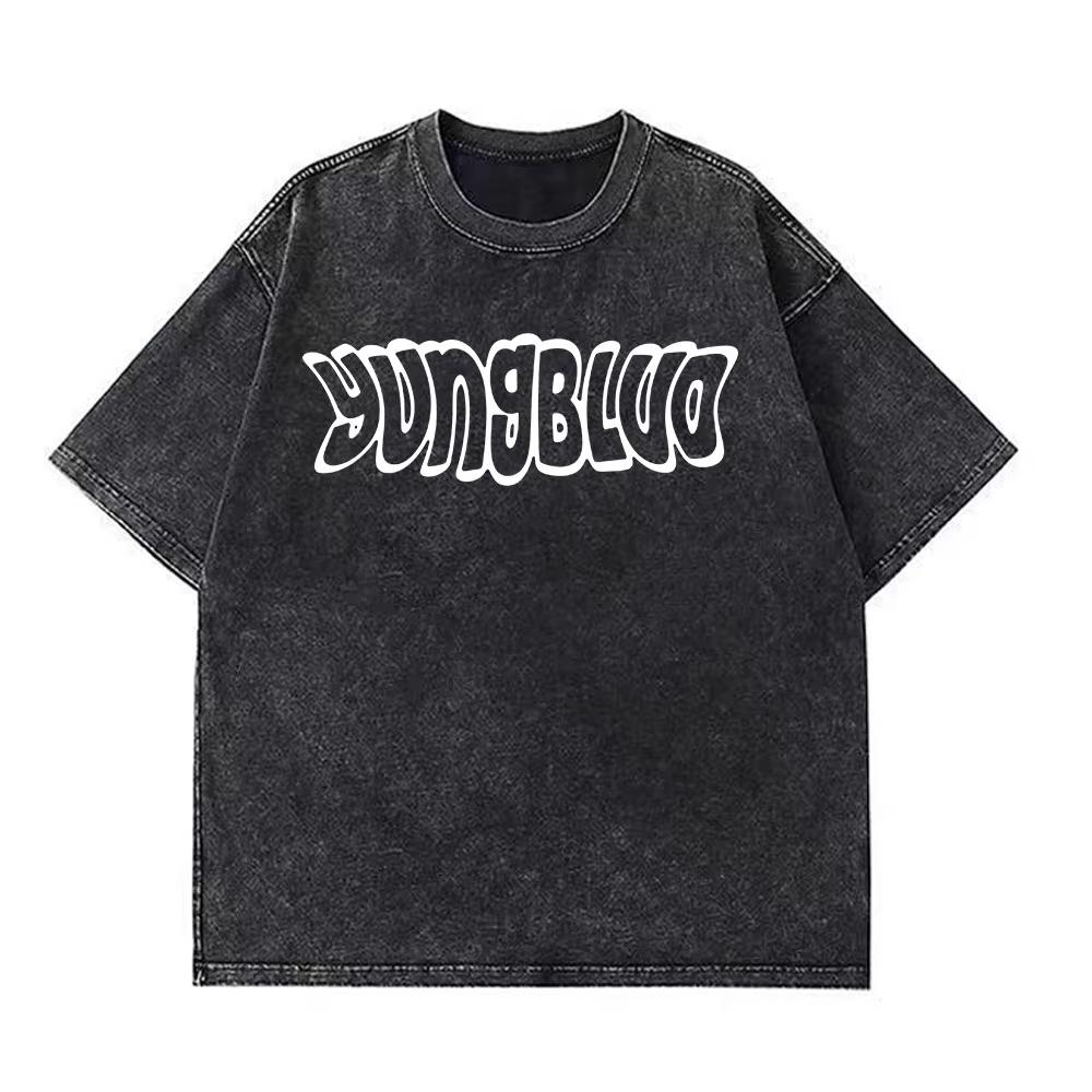Yungblud IDOLS Мировой Тур Мерч Ретро Стирка Футболка Мужская Женская Хип-Хоп Рок Короткий Рукав Футболки Оверсайз Футболки