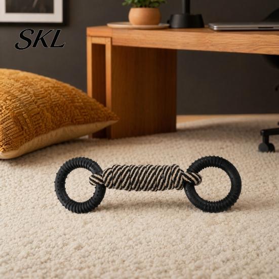 Tug of War Dog Toy Cotton Rope Toy, Flying Disc Interactive Fetch Knot Dental Cleaning Chew Tug-of-War for Large And Small Dogs Durable
