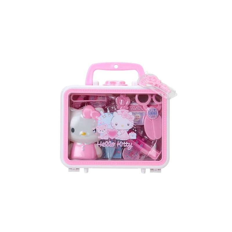 SANRIO Игровой набор Медсестра Hello Kitty АБС-смола-ПВХ-ПП-АС-Бумажная игрушка Детский подарок Возраст 3+ 369365
