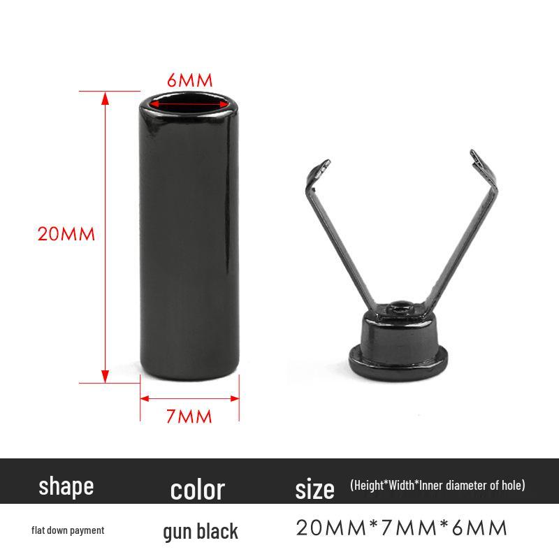 Metal Bell Clip Cord Pendant for Down Jackets and Hoodies with Removable Stopper Button