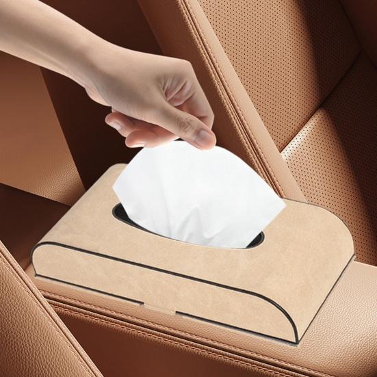 Коробка для салфеток для автомобиля, гладкая поверхность, компактный размер, универсальный интерьерный подголовник для автокресла, чехол для салфеток, автоаксессуары