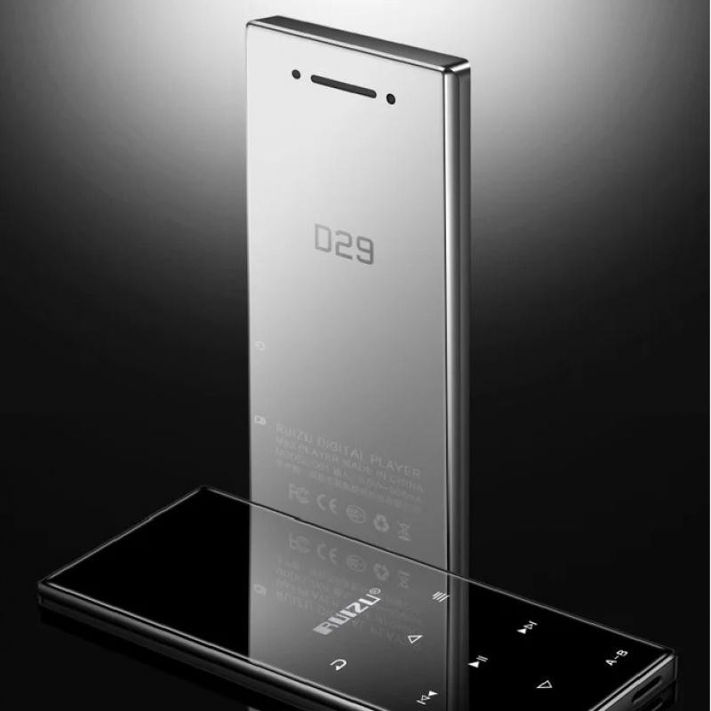 D29 Bluetooth MP3-плеер Портативный аудио 8 ГБ Hi-Fi Плеер для музыки без потерь Встроенный динамик FM-радио Электронная книга Часы