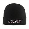 1pc Karol G Logo Bichota Bonnet Hats Knitted Hat FeUnisex Unisex Casual Head Wrap Beanie Hats Spring Kpop Pattern Cap