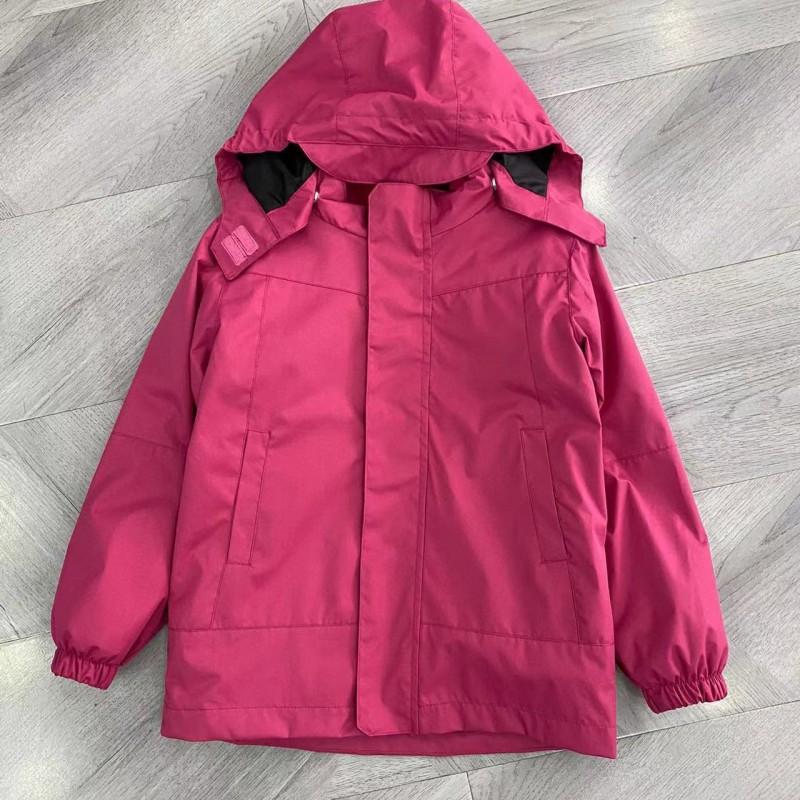 3-in-1 Detachable Winter Ski Jacket Kids Teens Waterproof Windproof Fleece-Lined Hooded Outdoor Coat