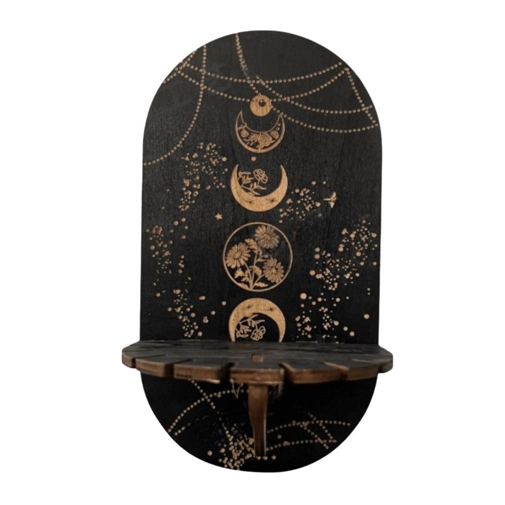 Butterfly Wall Mounted Shelf Wooden Wall Display Stand Wall Storage Rack Spiritual Home