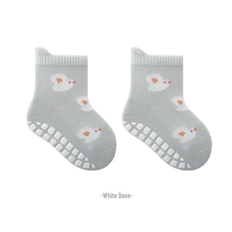 24 пары летних детских нескользящих носков для пола со свободным бесшовным дизайном для мальчиков и девочек
