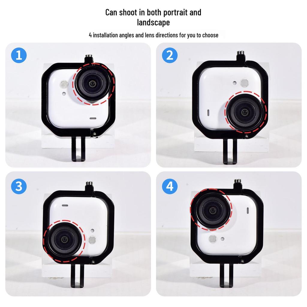 Металлическая зарядная клетка Insta360 GO 3 для вертикальной и горизонтальной съемки