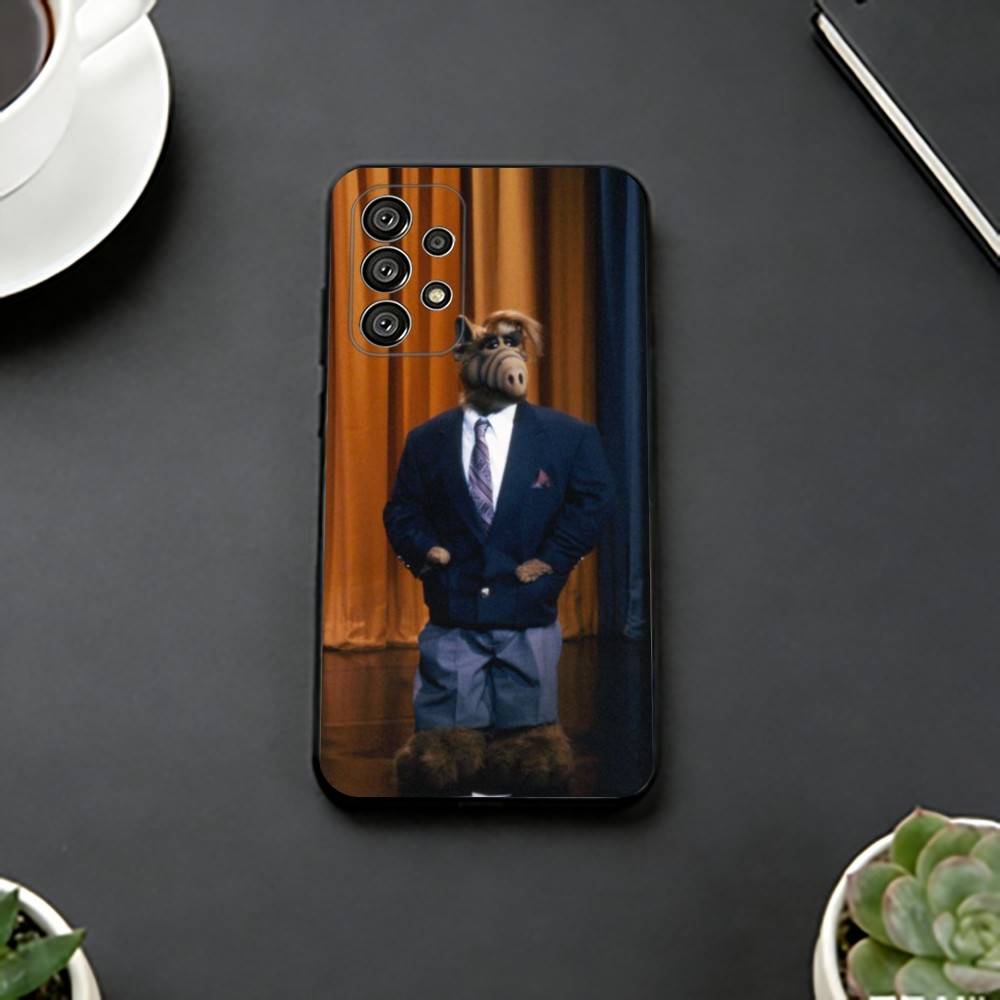 Сериал A-Alf Чехол для телефона Черный Силиконовый Мягкий Для Samsung S25,S24,S21,S22,S23,S30,Ultra,S20,Plus,Fe,Lite