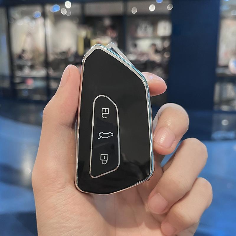 Чехол для ключей из ТПУ, чехол для брелока, аксессуары для ключей для Volkswagen Golf 8 Tuang X MK8 GTI MK8 ID 4 ID 6 ID 3 TALAGON TERAMONT