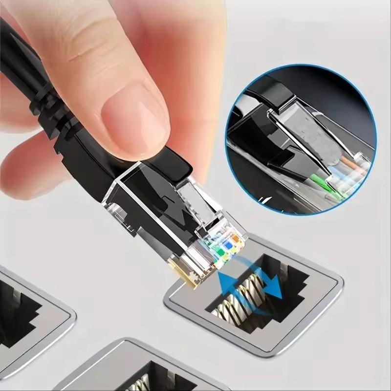 Кабель Ethernet Cat6 Lan Кабель Высокоскоростной 1000 Мбит/с RJ45 Интернет-кабели UTP CAT6 Экранированный сетевой LAN-шнур для ПК ТВ PS5 PS4 Xbox