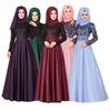 Middle East Ramadan Retro Elegant Dress Abaya Kaftan Style Lace Long Sleeve Muslim Dubai Women Elegant Plus Size Turkey Islamic Clothing S-5XL