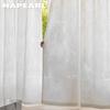 1PC NAPEARL French Jacquard White Translucent Sheer Curtain Comfortable Tulle for Living Room Bedroom Balcony Window Home Decor